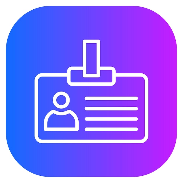 Ilustración vectorial de ID