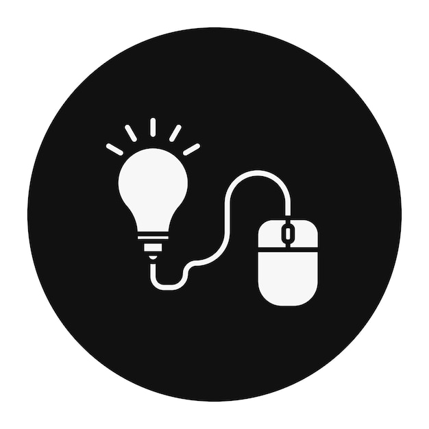 Ilustración vectorial de la idea del ratón