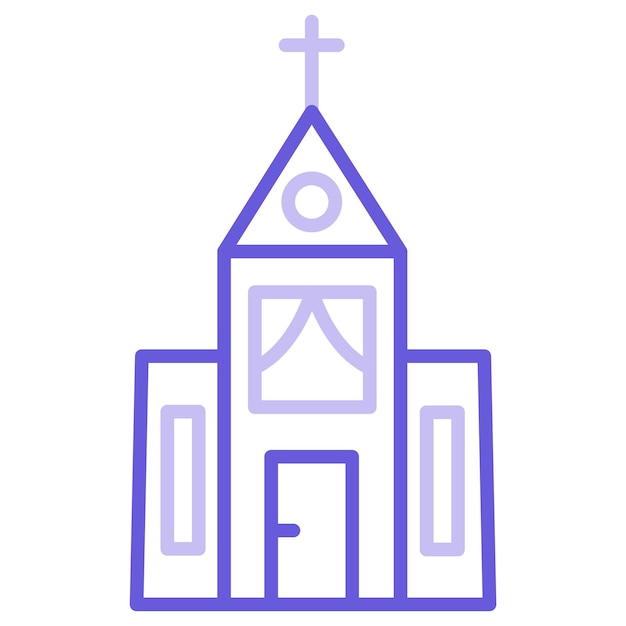 Ilustración vectorial de la iglesia