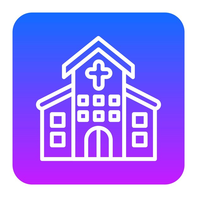 Ilustración vectorial de la iglesia