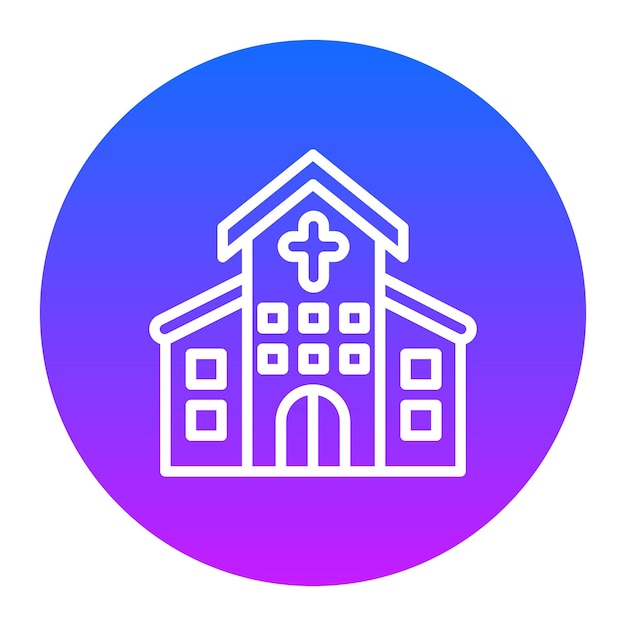 Ilustración vectorial de la iglesia