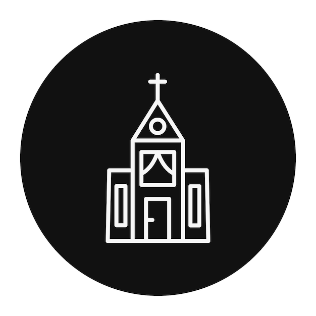Ilustración vectorial de la iglesia