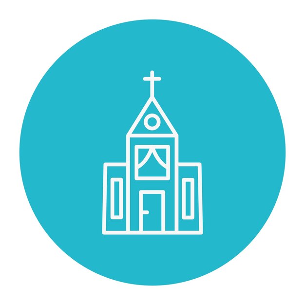 Ilustración vectorial de la iglesia