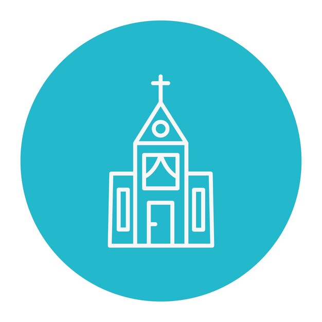 Vector ilustración vectorial de la iglesia