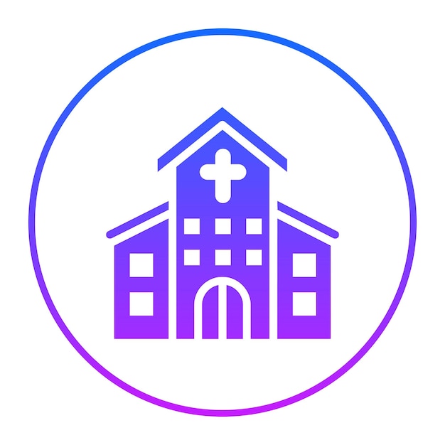 Ilustración vectorial de la iglesia