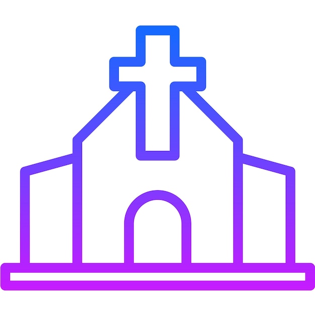 Ilustración vectorial de la iglesia