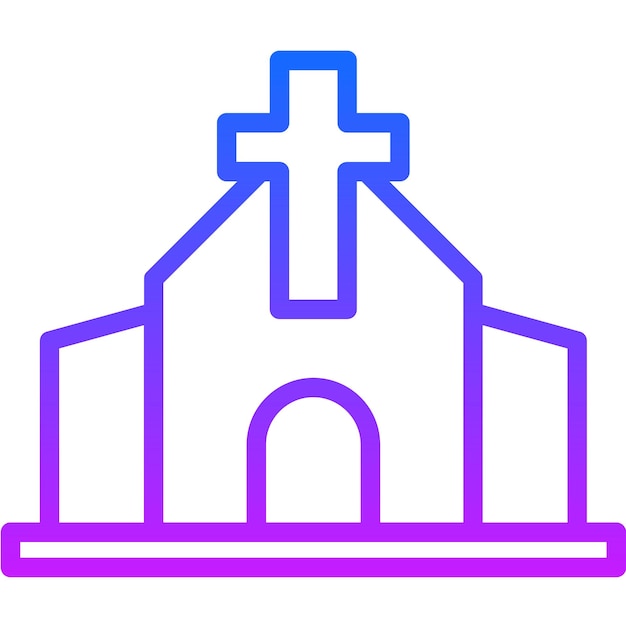 Vector ilustración vectorial de la iglesia