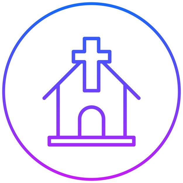 Ilustración vectorial de la iglesia