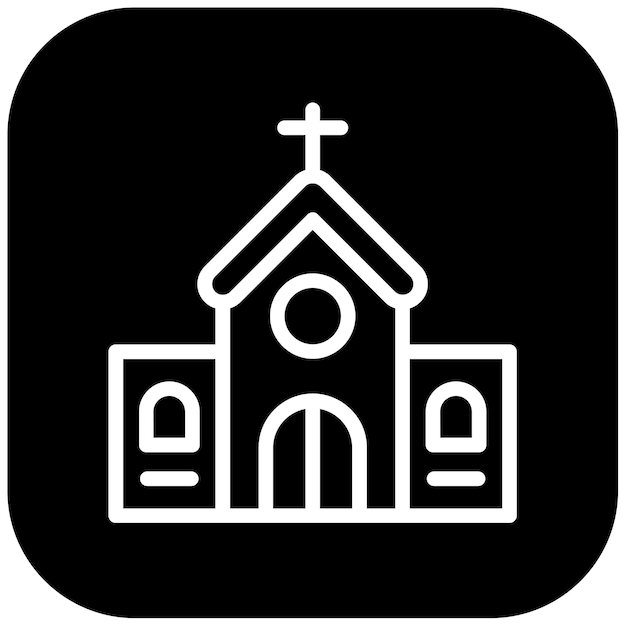 Ilustración vectorial de la iglesia