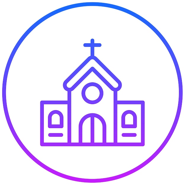Ilustración vectorial de la iglesia