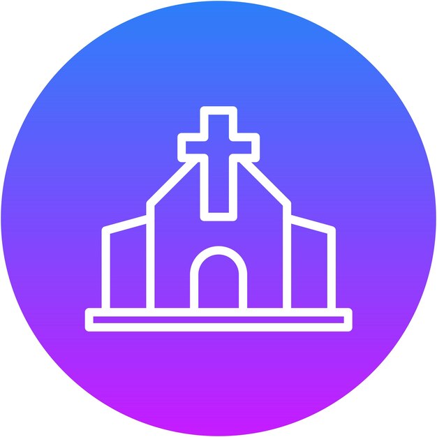 Ilustración vectorial de la iglesia