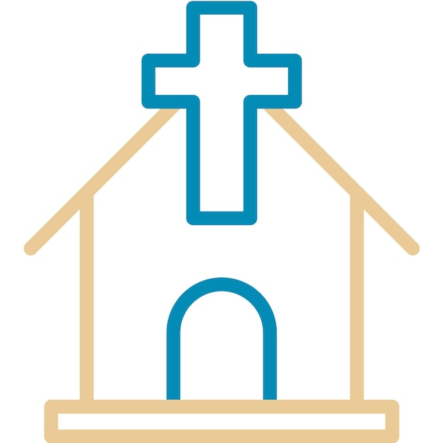 Ilustración vectorial de la iglesia