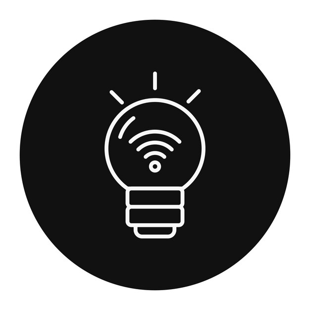 Ilustración vectorial de iluminación inteligente