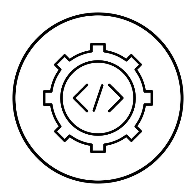 Ilustración vectorial de implementación de código personalizado