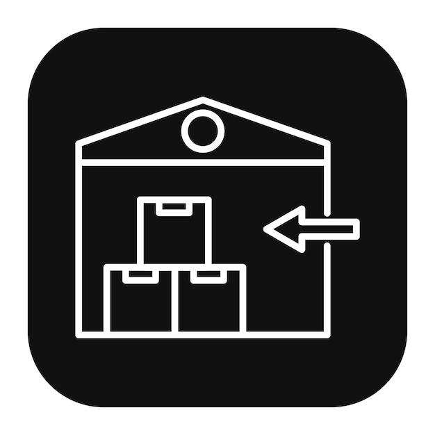 Ilustración vectorial de importación