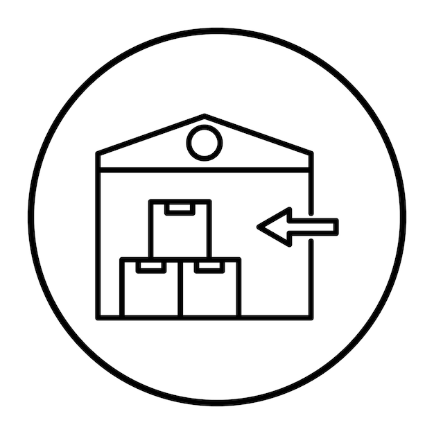 Ilustración vectorial de importación