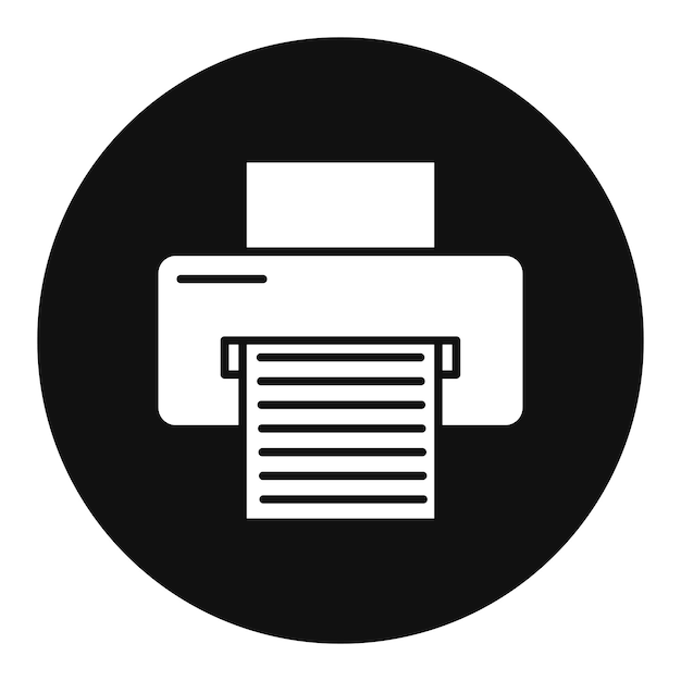 Ilustración vectorial de la impresora