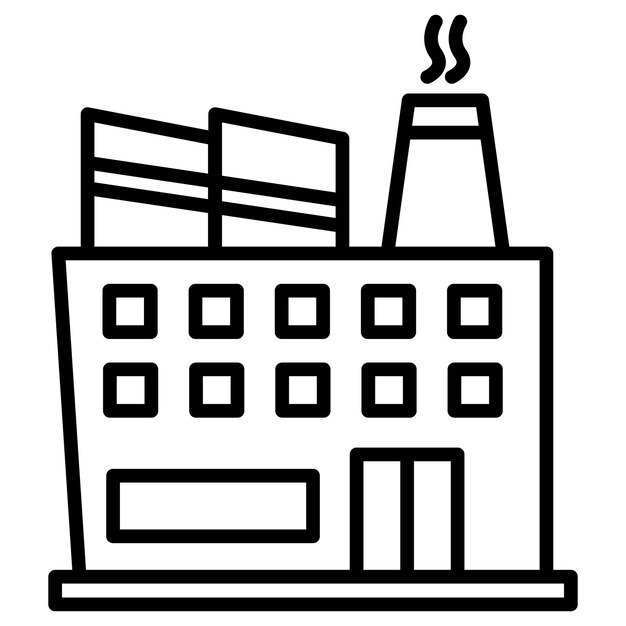 Ilustración vectorial de la industria