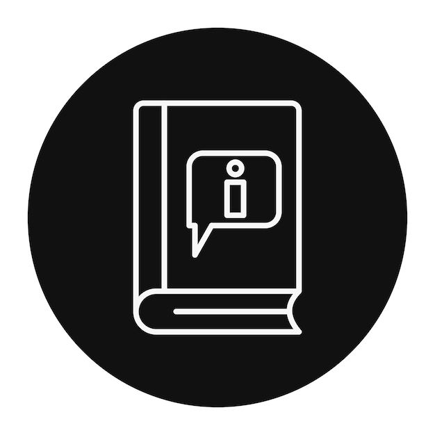 Ilustración vectorial de la información del libro