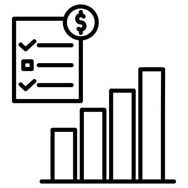 Ilustración vectorial del informe empresarial