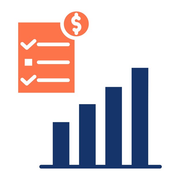 Ilustración vectorial del informe empresarial