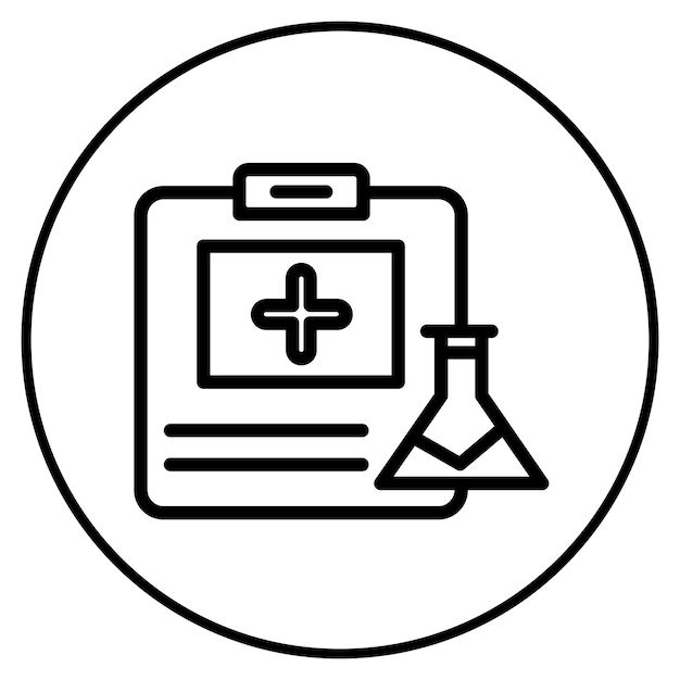 Ilustración vectorial del informe de ensayo