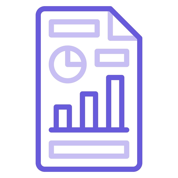 Ilustración vectorial del informe de marketing