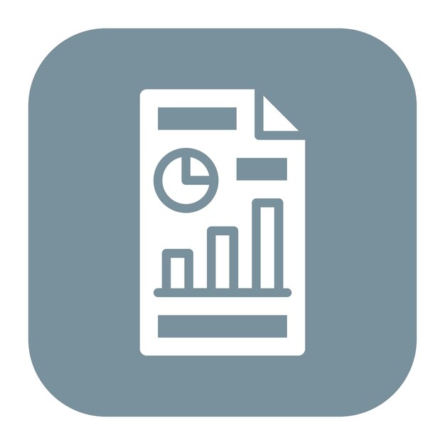 Ilustración vectorial del informe de marketing