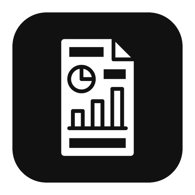 Ilustración vectorial del informe de marketing