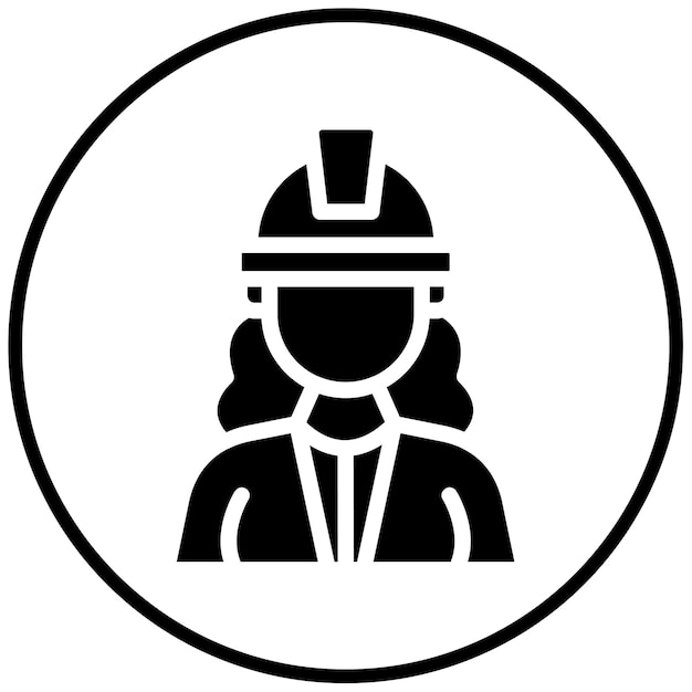 Ilustración vectorial de ingeniera femenina