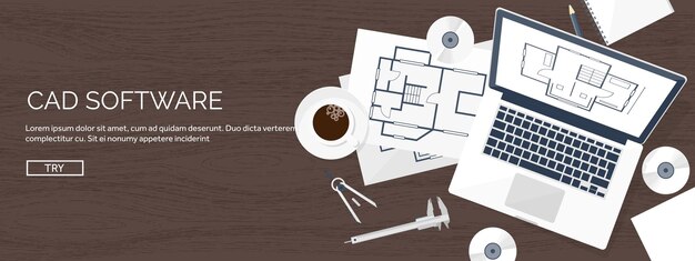 Vector ilustración vectorial de ingeniería y arquitectura dibujo y proyecto arquitectónico de construcción