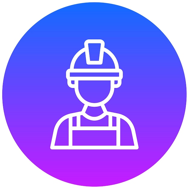 Ilustración vectorial del ingeniero masculino Qa