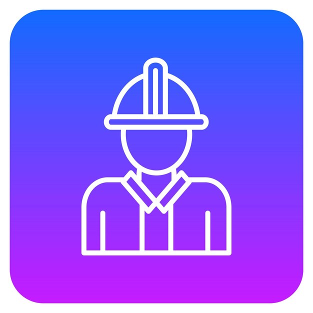 Ilustración vectorial del ingeniero masculino