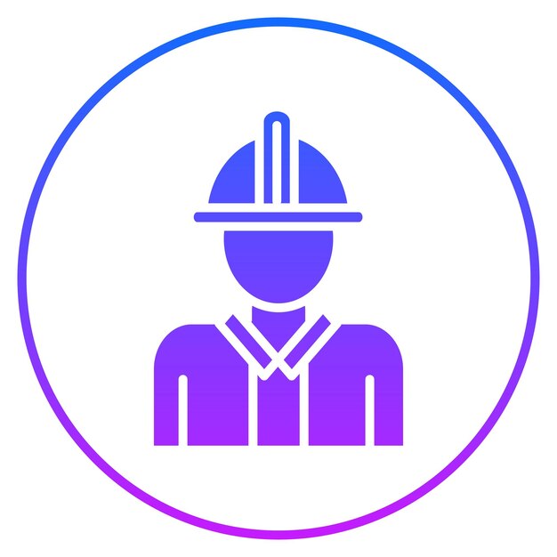 Ilustración vectorial del ingeniero masculino
