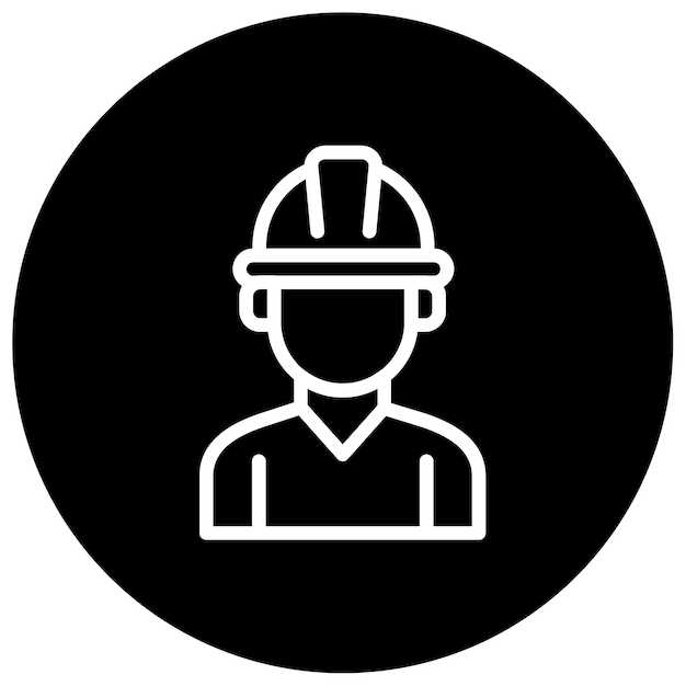 Ilustración vectorial del ingeniero masculino
