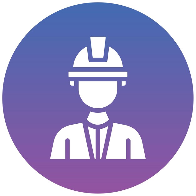 Ilustración vectorial de ingeniero masculino