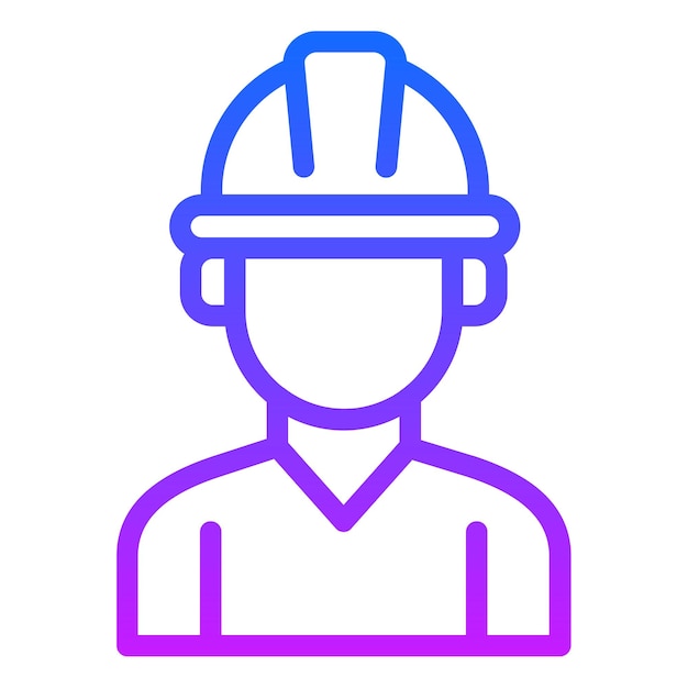 Ilustración vectorial del ingeniero masculino