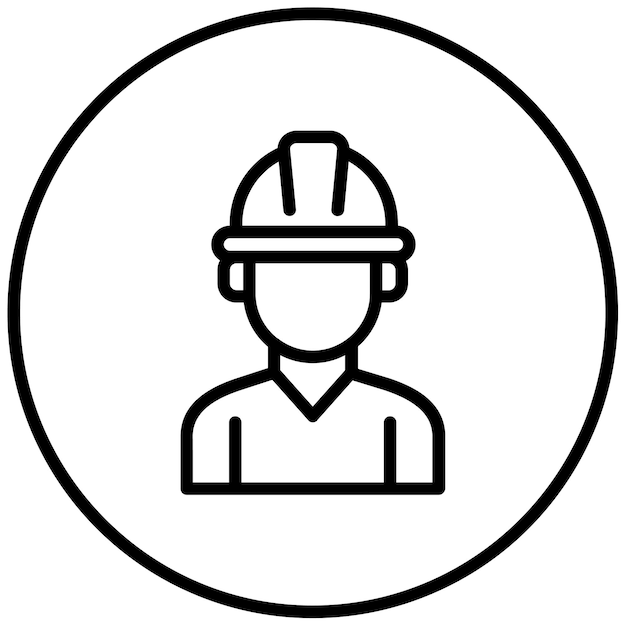 Ilustración vectorial del ingeniero masculino