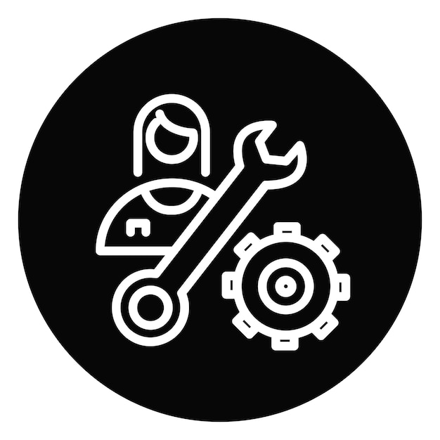 Ilustración vectorial de ingeniero