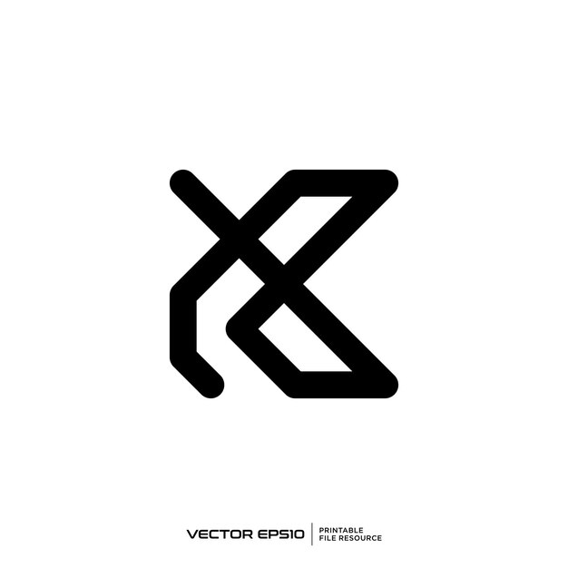 Ilustración vectorial inicial del logotipo C