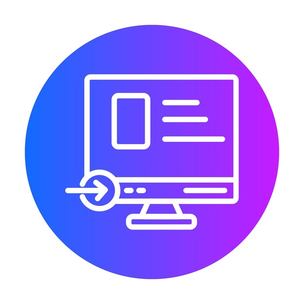 Ilustración vectorial de inicio de sesión