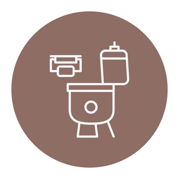 Ilustración vectorial del inodoro