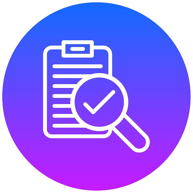 Ilustración vectorial de inspección