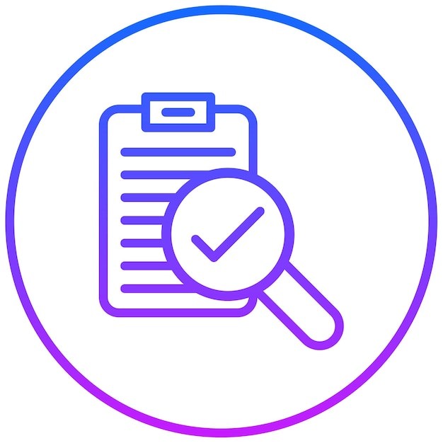 Ilustración vectorial de inspección