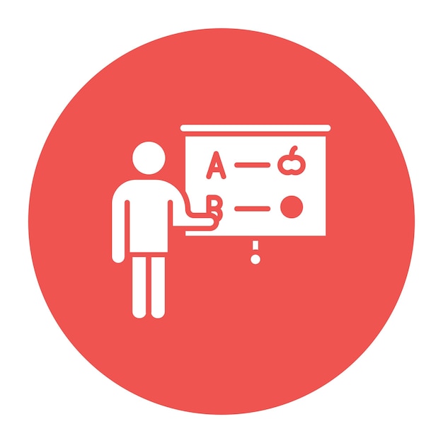 Ilustración vectorial del instructor