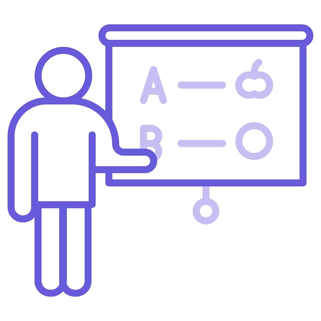 Ilustración vectorial del instructor