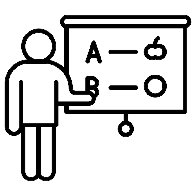 Ilustración vectorial del instructor