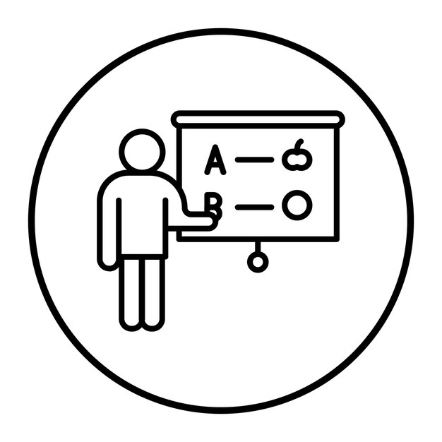 Ilustración vectorial del instructor