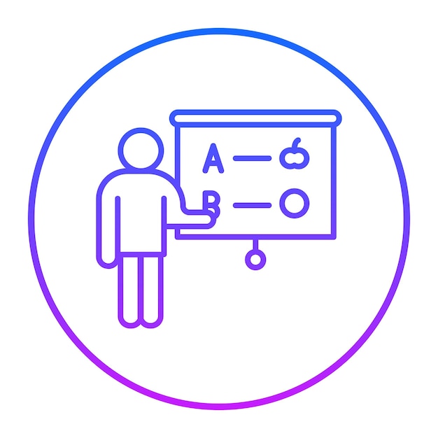 Ilustración vectorial del instructor