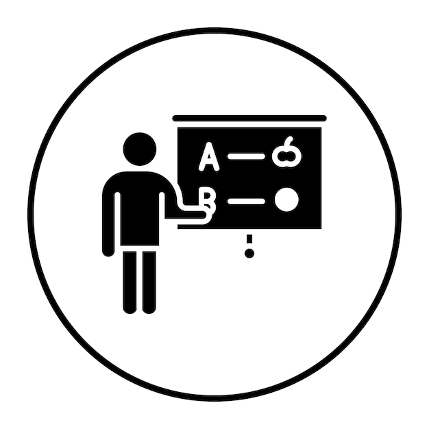 Ilustración vectorial del instructor